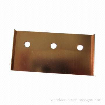 Brass Stamped Part with ±0.01mm Tolerance, 20-200T Punch Lathe